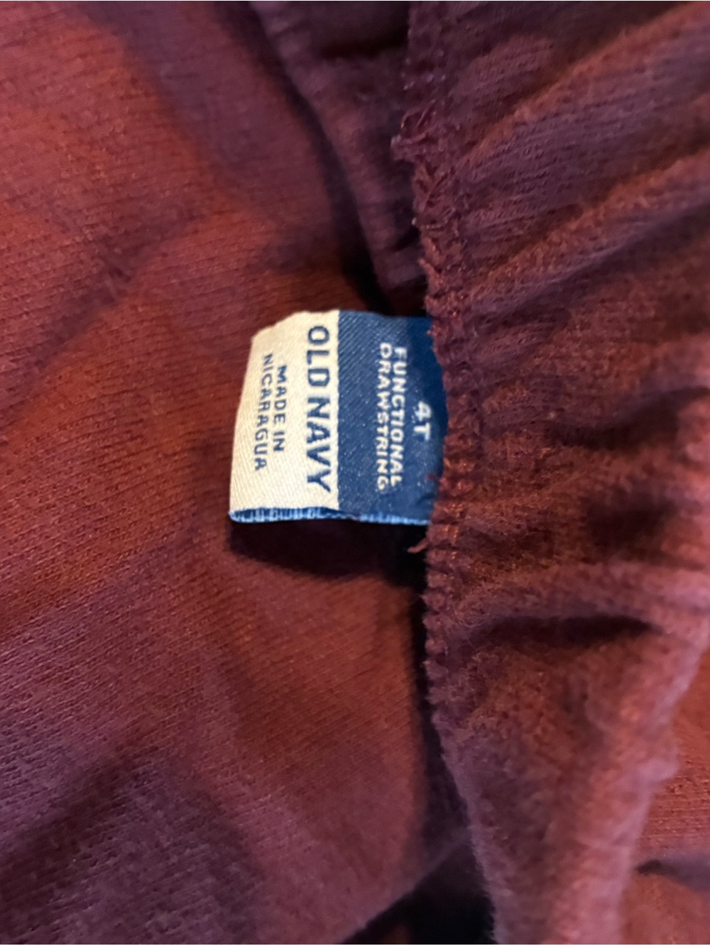 Old Navy Kids Maroon Elastic Waist Sweatpants